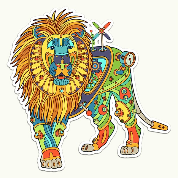 Lion Sticker